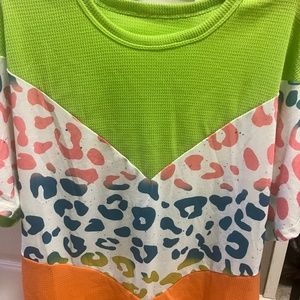 Neon Leopard Top